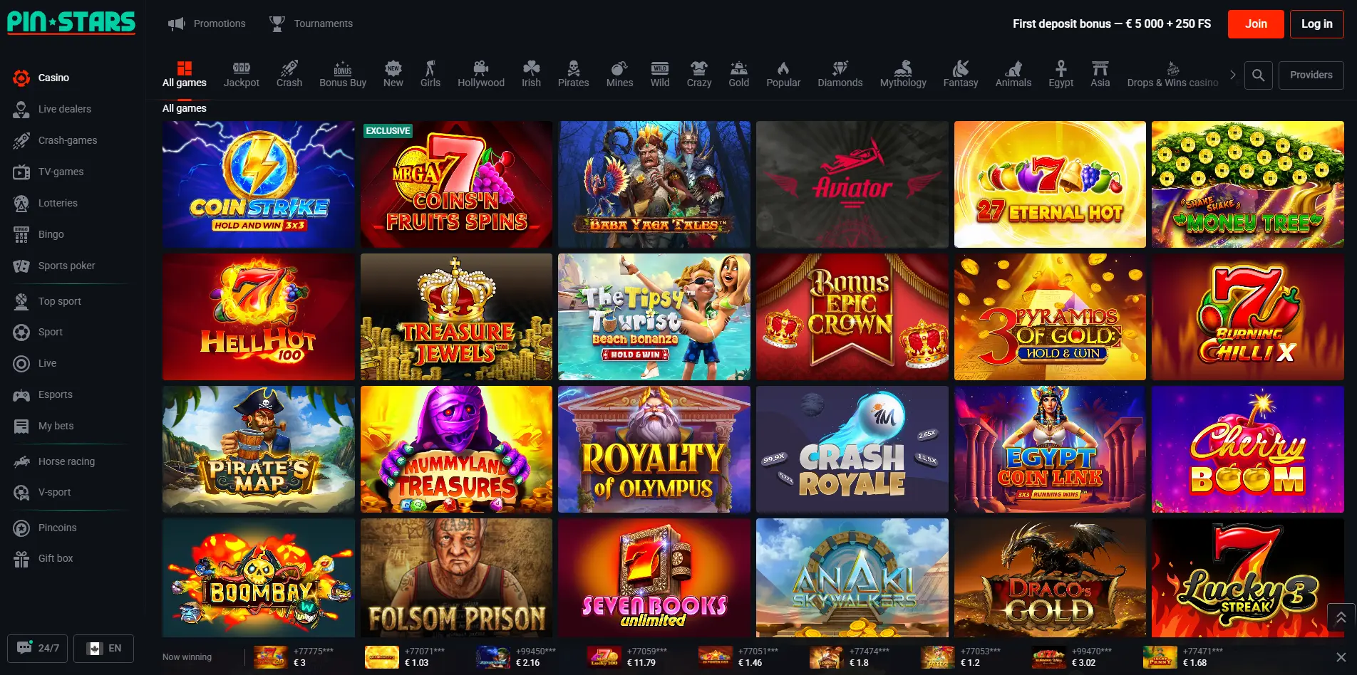 casino-scrinshot-pinstars