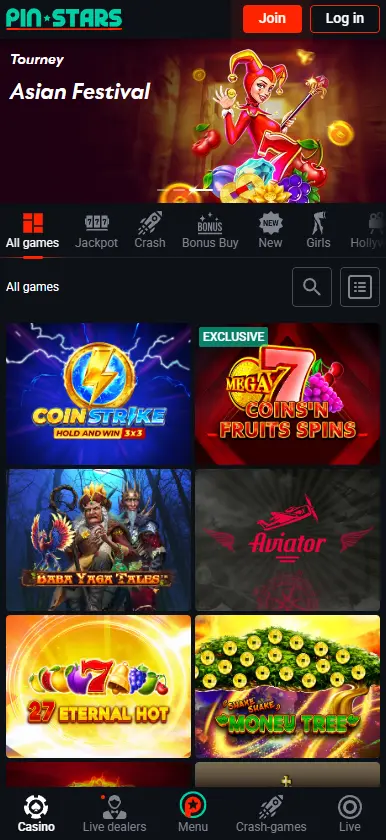 mobile-casino-scrinshot-pinstars